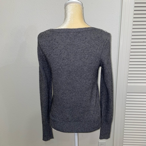 Grey Beaded Sweater - Picture 2 of 3